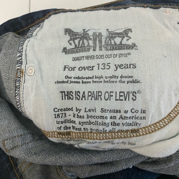 Levi’s 505 Mens W40 x L32 Straight Leg Medium Wash Jeans - Picture 3 of 10